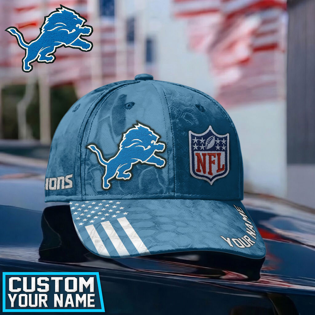 Detroit Lions x Premium NFL Heritage Custom Classic Cap – Limited Edition TTH200518 - Image 2