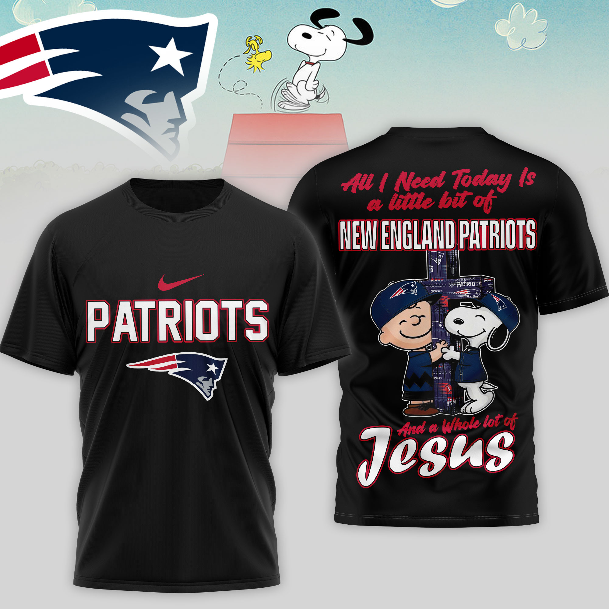 New England Patriots x Premium NFL League Blessing 3D T-Shirt – Limited Edition TTH200517