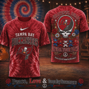 Tampa Bay Buccaneers x Premium NFL Peace Love Greateful 3D T-Shirt – Limited Edition TTH200514