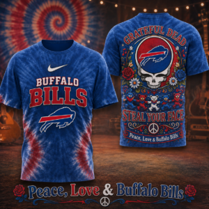 Buffalo Bills x Premium NFL Peace Love Greateful 3D T-Shirt – Limited Edition TTH200514