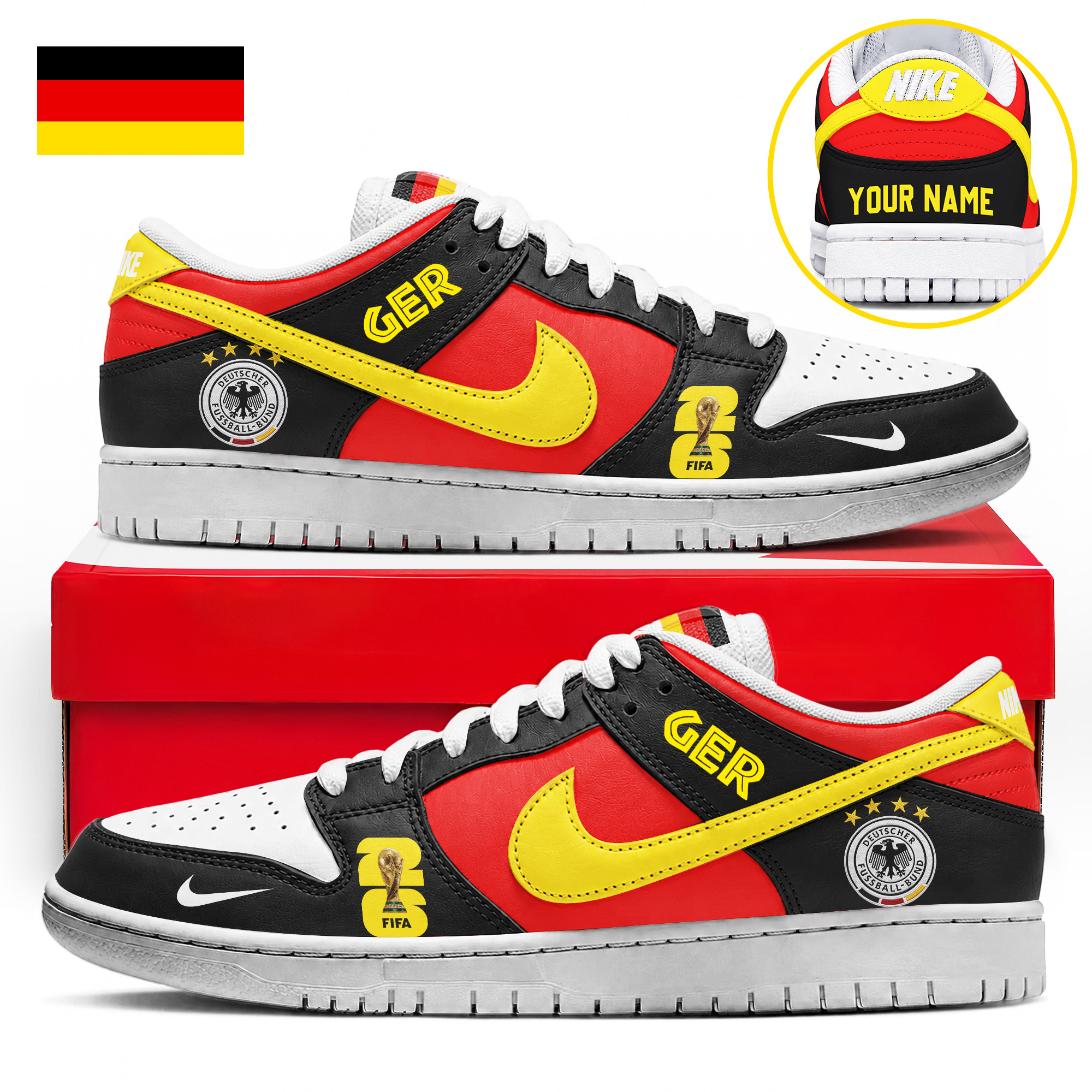 Germany x Premium World Cup 2026 Dunk Low Shoes – Limited Edition TTH190518 - Image 2