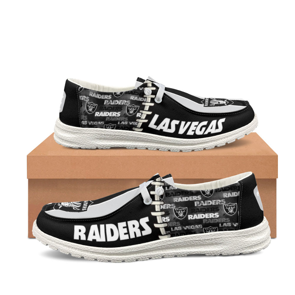 Las Vegas Raiders x Premium NFL Gridiron Casual Loafer Shoes – Limited Edition TTH190519