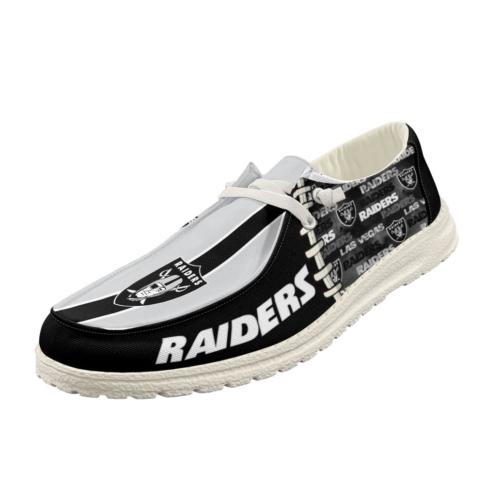 Las Vegas Raiders x Premium NFL Gridiron Casual Loafer Shoes – Limited Edition TTH190519 - Image 4