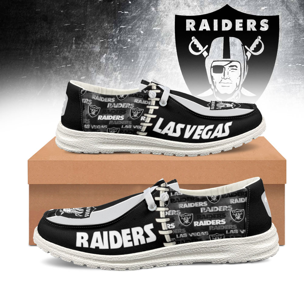 Las Vegas Raiders x Premium NFL Gridiron Casual Loafer Shoes – Limited Edition TTH190519 - Image 2