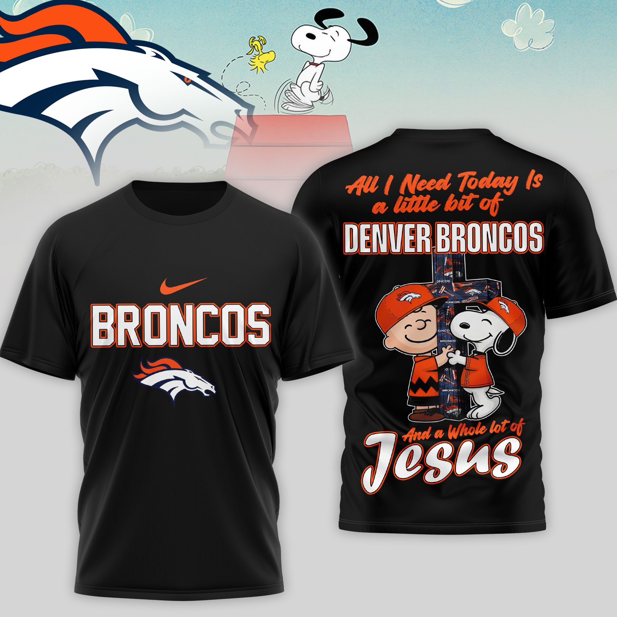 Denver Broncos x Premium NFL League Blessing 3D T-Shirt – Limited Edition TTH200517