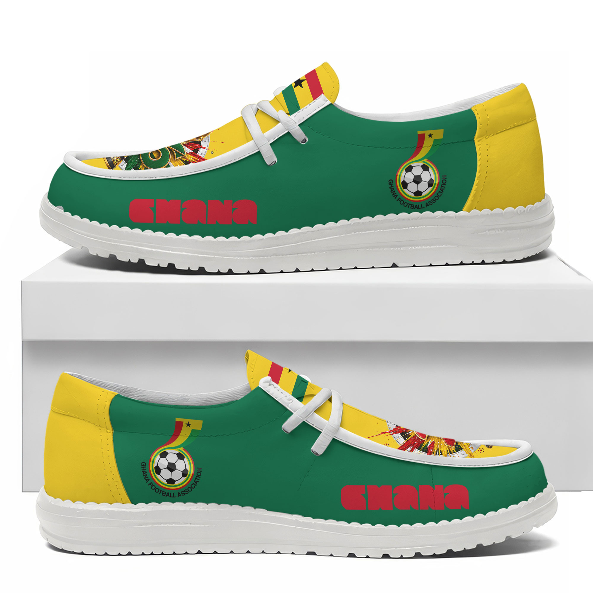 Ghana – Premium World Cup 2026 Elite Move Loafer Shoes – Limited Edition TTH190515