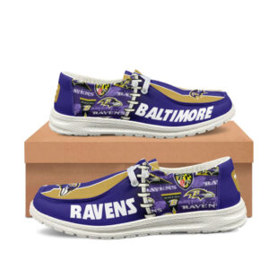 Baltimore Ravens x Premium NFL Gridiron Casual Loafer Shoes – Limited Edition TTH190519