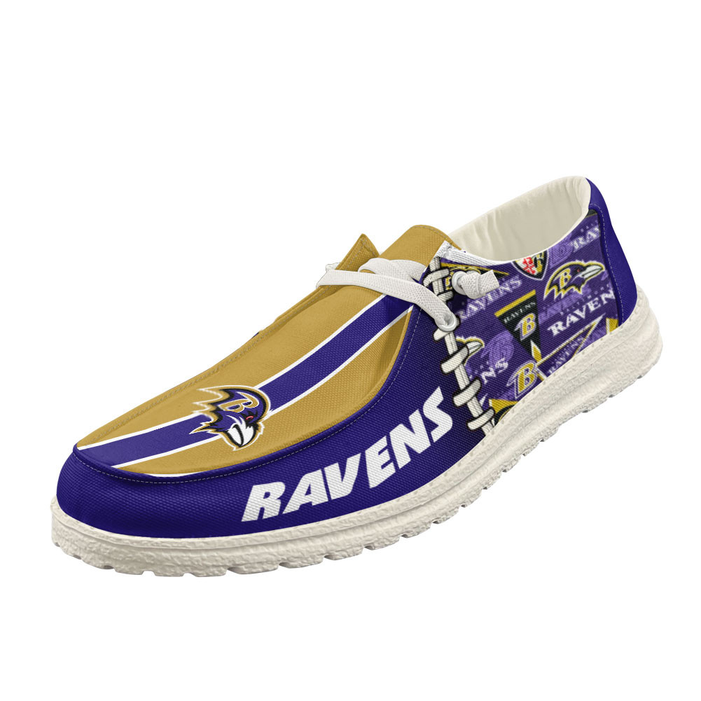 Baltimore Ravens x Premium NFL Gridiron Casual Loafer Shoes – Limited Edition TTH190519 - Image 4