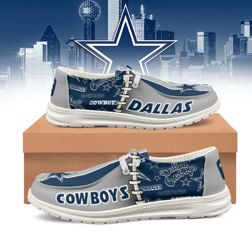 Dallas Cowboys x Premium NFL Gridiron Casual Loafer Shoes – Limited Edition TTH190519 - Image 2