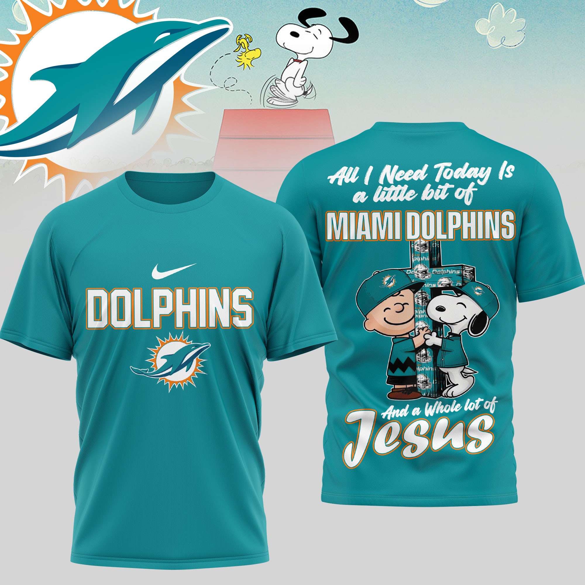 Miami Dolphins x Premium NFL League Blessing 3D T-Shirt – Limited Edition TTH200517 - Image 3
