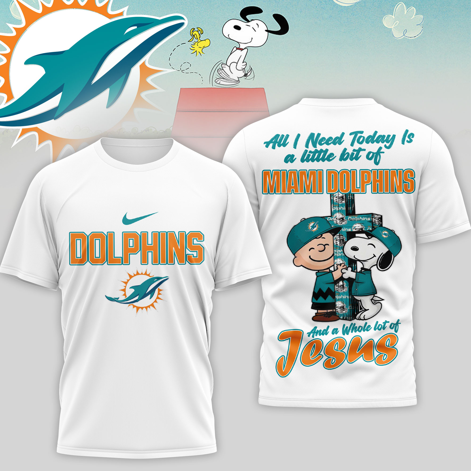 Miami Dolphins x Premium NFL League Blessing 3D T-Shirt – Limited Edition TTH200517 - Image 2