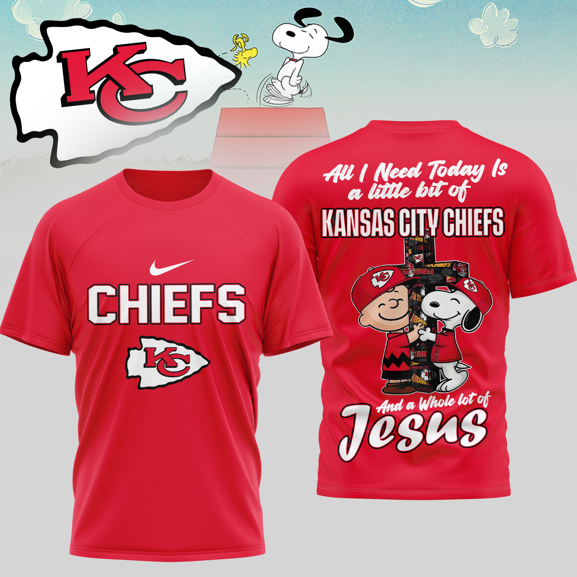 Kansas City Chiefs x Premium NFL League Blessing 3D T-Shirt – Limited Edition TTH200517 - Image 3