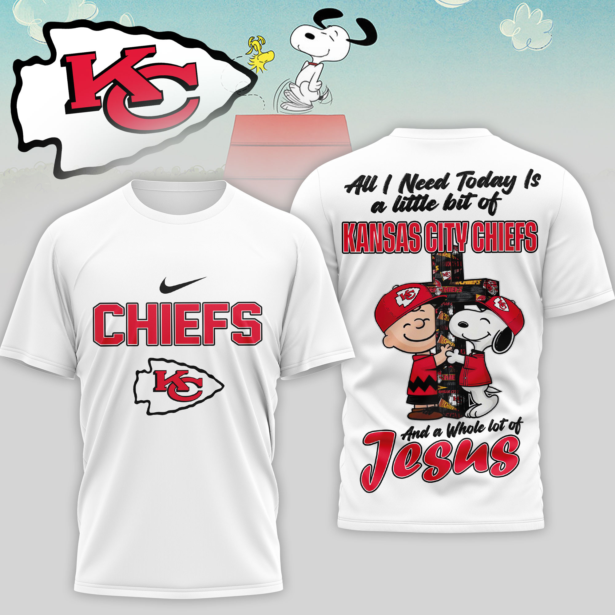 Kansas City Chiefs x Premium NFL League Blessing 3D T-Shirt – Limited Edition TTH200517 - Image 2