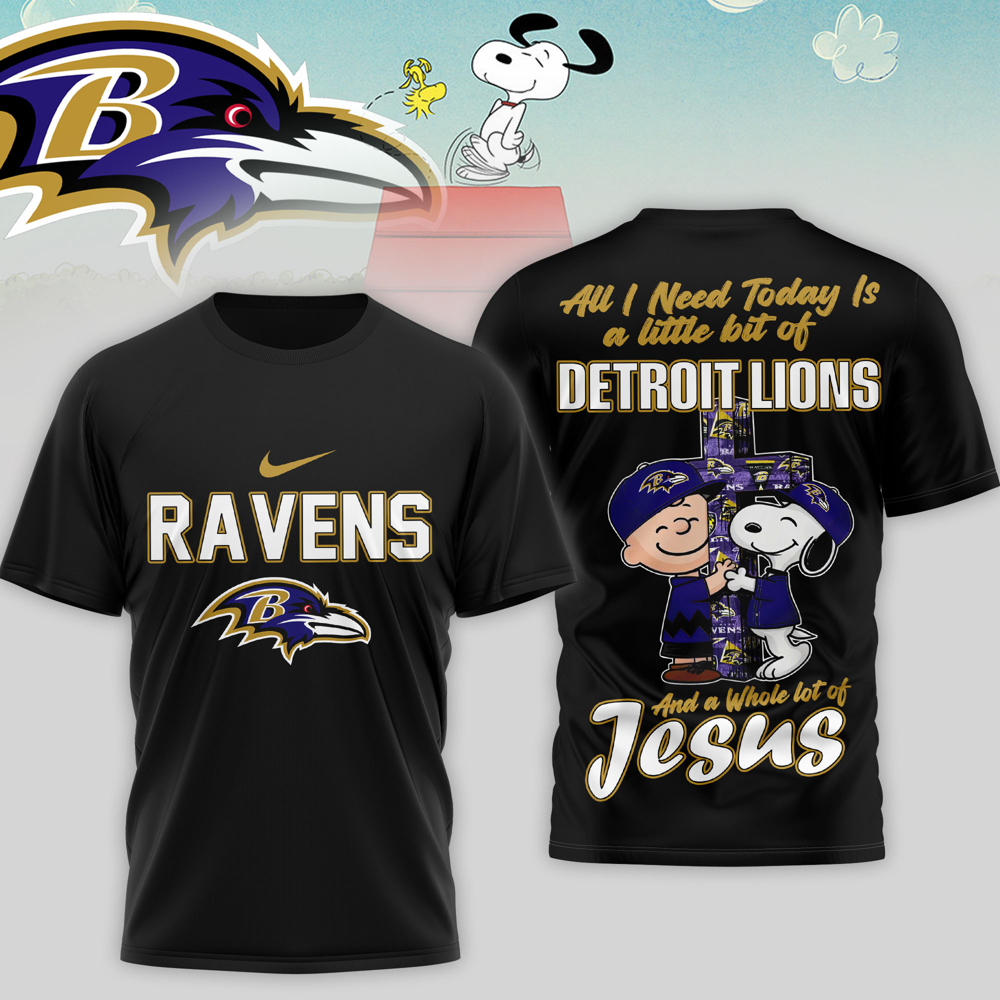 Baltimore Ravens x Premium NFL League Blessing 3D T-Shirt – Limited Edition TTH200517