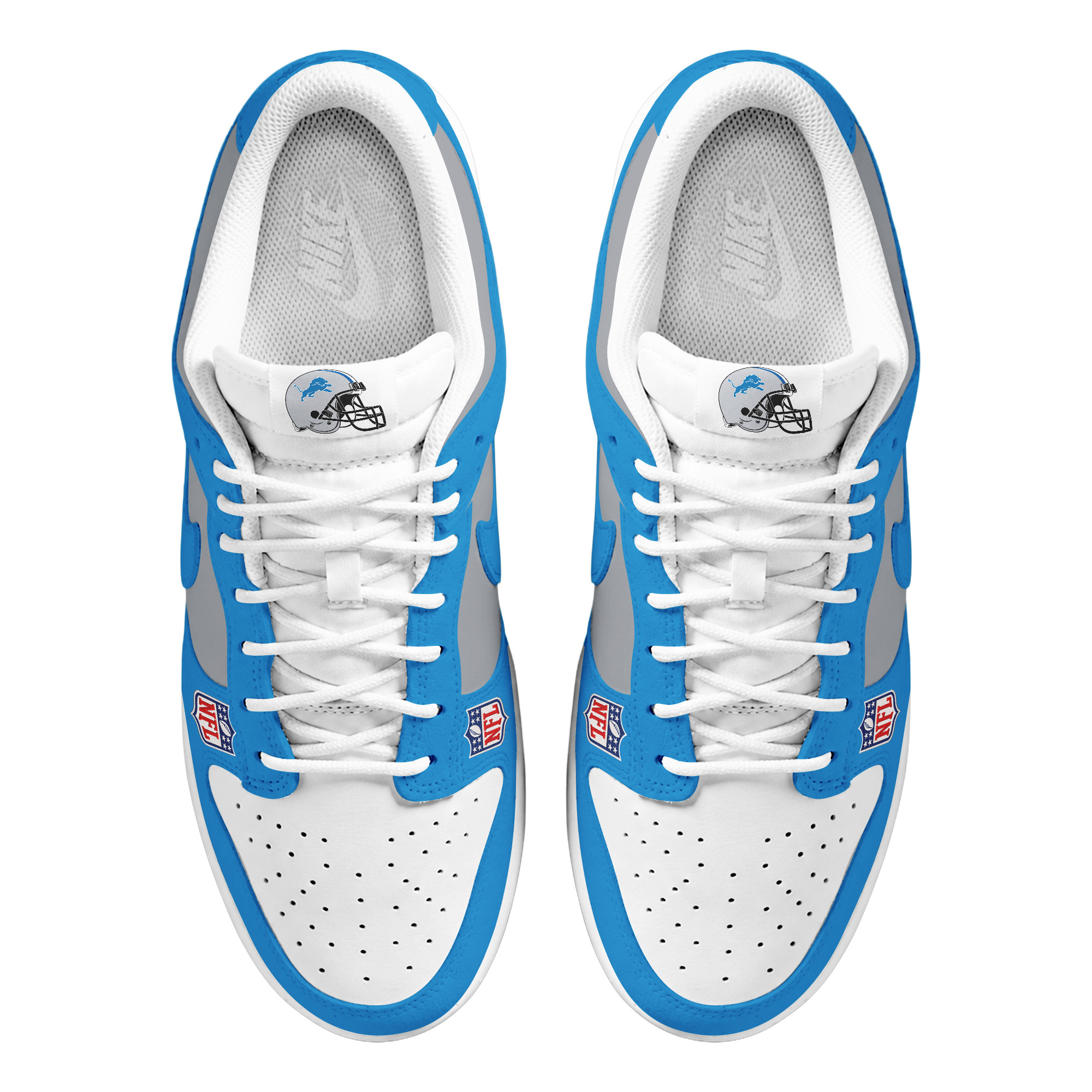 Detroit Lions x Premium NFL Dunk Low Shoes Limited Edition TTH190517 - Image 3