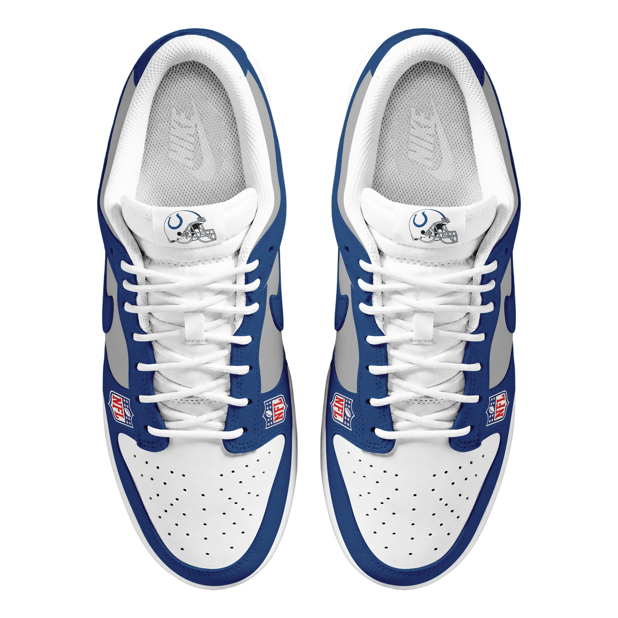 Indianapolis Colts x Premium NFL Dunk Low Shoes Limited Edition TTH190517 - Image 3