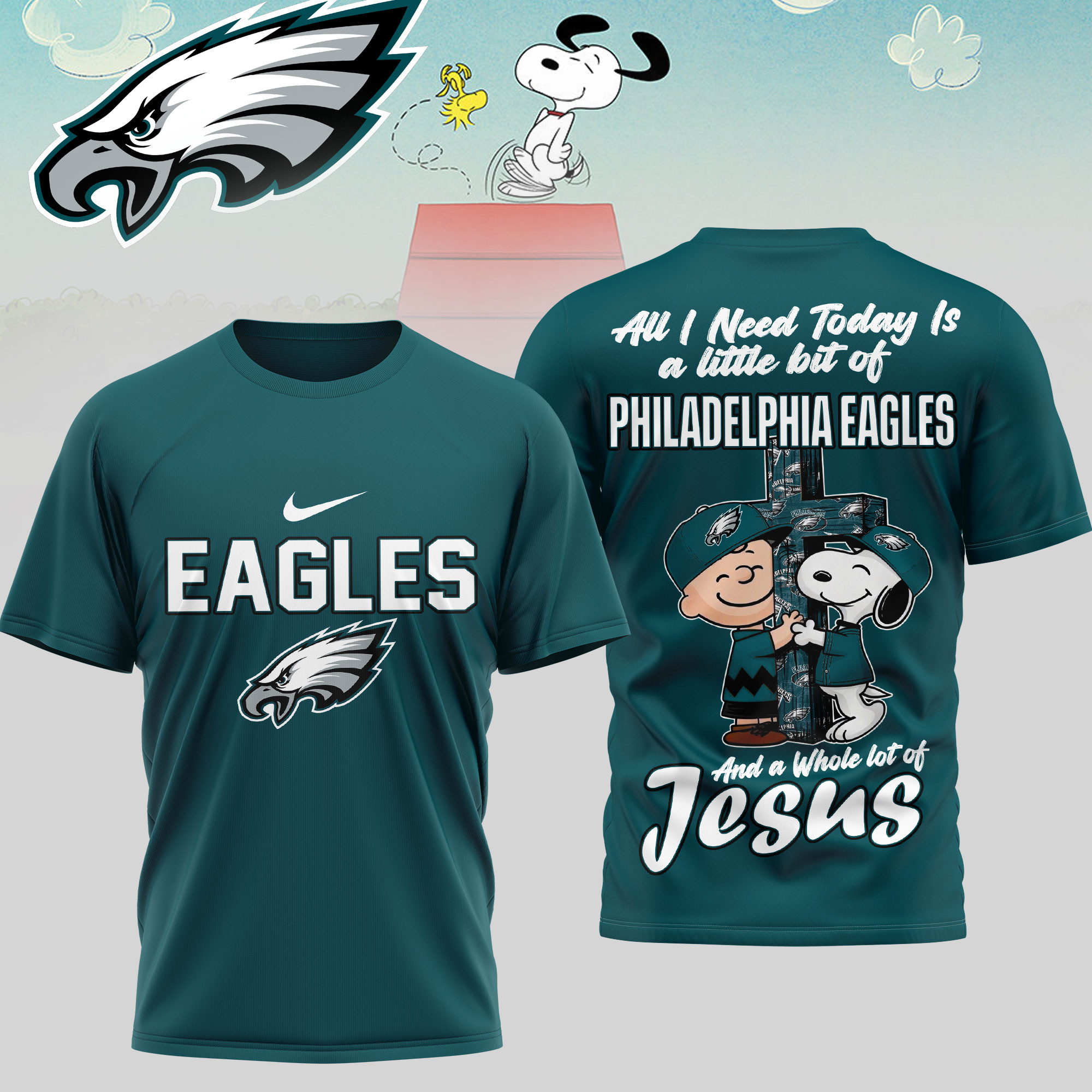 Philadelphia Eagles x Premium NFL League Blessing 3D T-Shirt – Limited Edition TTH200517 - Image 3