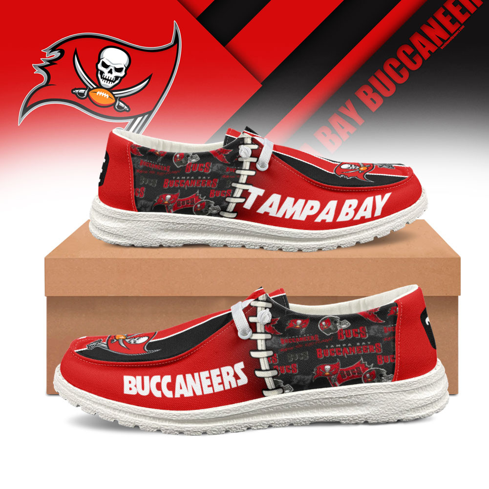 Tampa Bay Buccaneers x Premium NFL Gridiron Casual Loafer Shoes – Limited Edition TTH190519 - Image 2