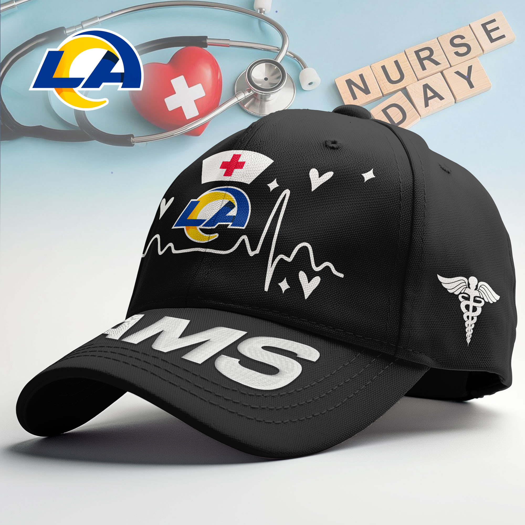 Los Angeles Rams | Premium NFL Nurse Vibes Cap TTH200541