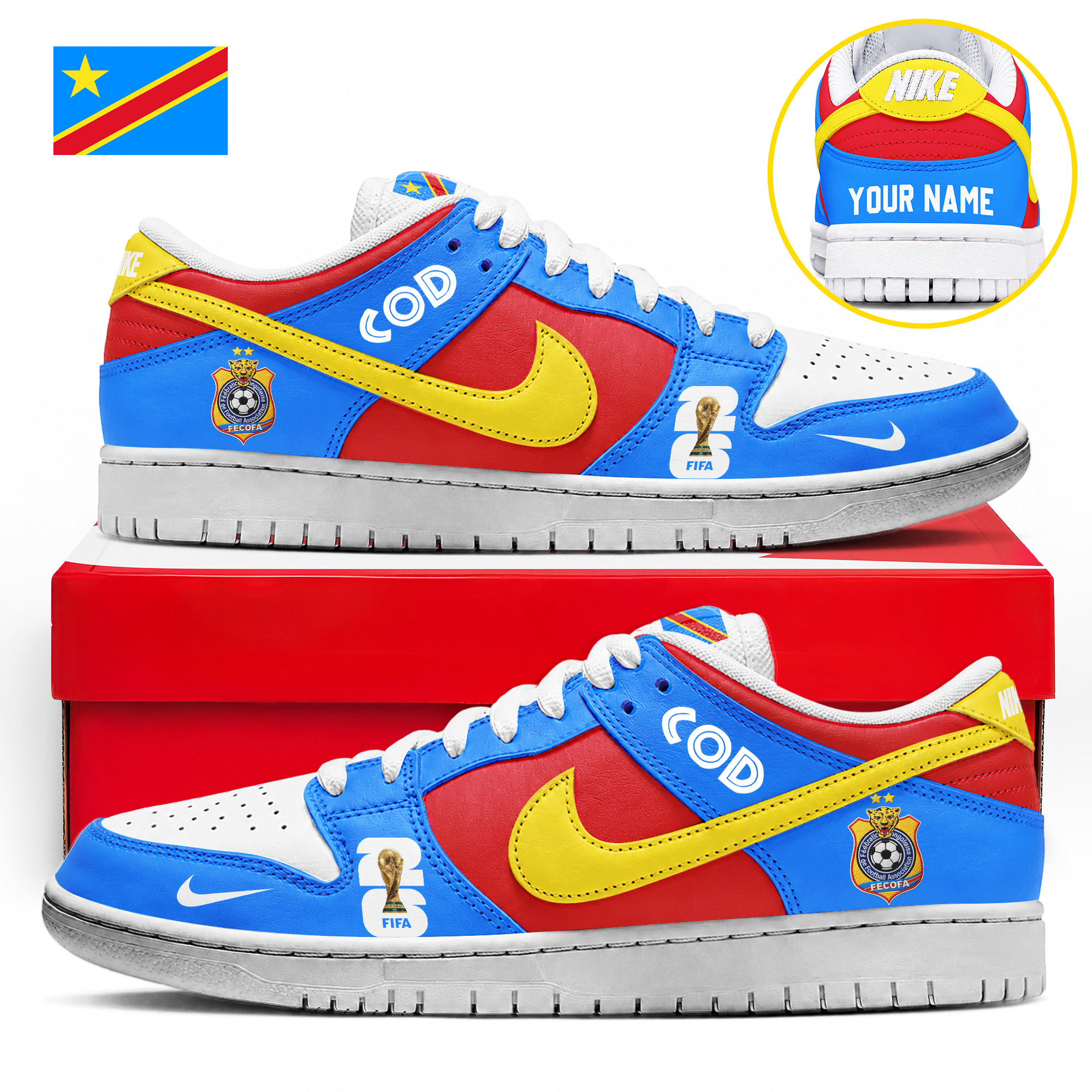 Dr Congo x Premium World Cup 2026 Dunk Low Shoes – Limited Edition TTH190518 - Image 2