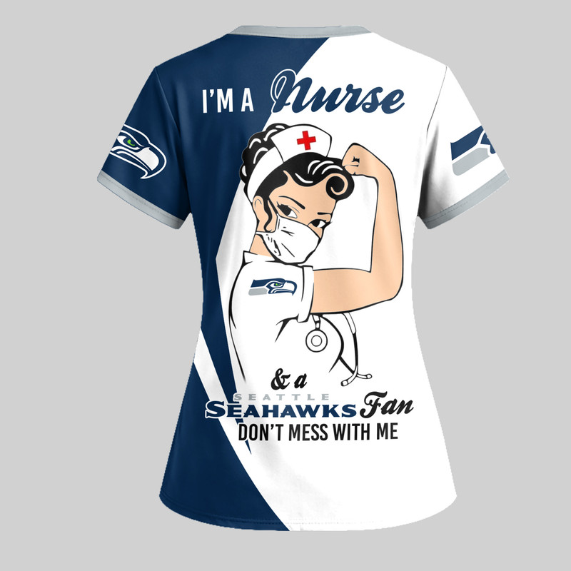 Seattle Seahawks | Premium NFL Don’t Mess With This Nurse Shirt TTH200551 - Image 3