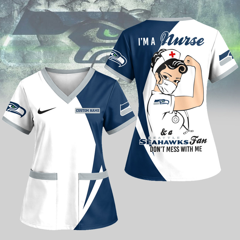 Seattle Seahawks | Premium NFL Don’t Mess With This Nurse Shirt TTH200551 - Image 2