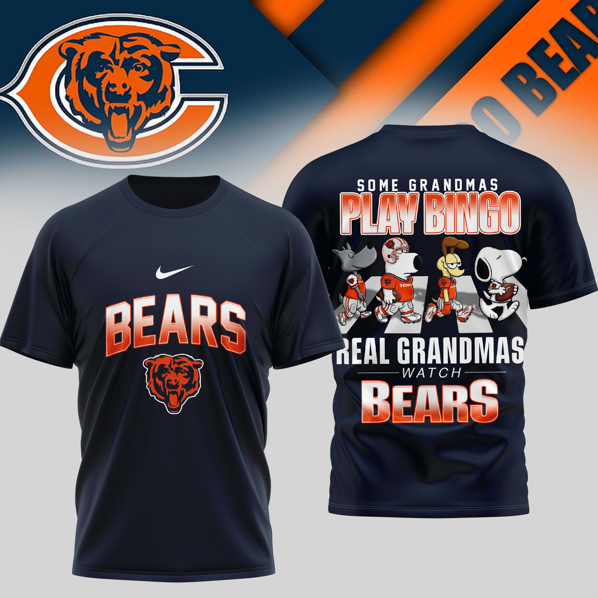 Chicago Bears | Premium NFL Prime Time 3D Shirt TTH200557 - Image 3