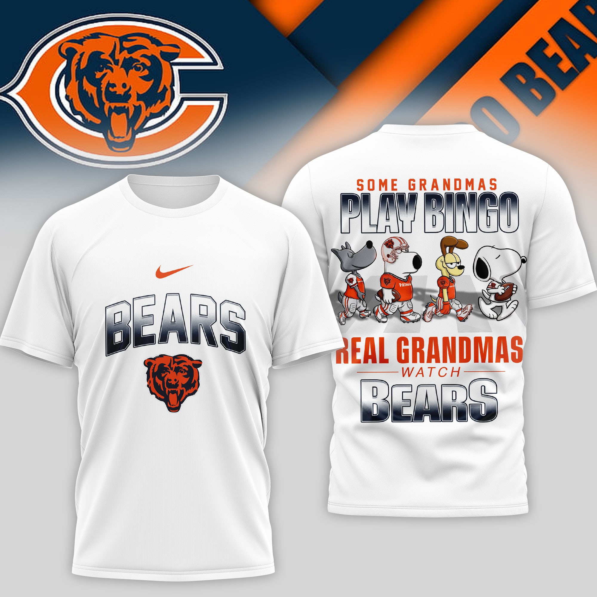 Chicago Bears | Premium NFL Prime Time 3D Shirt TTH200557 - Image 2