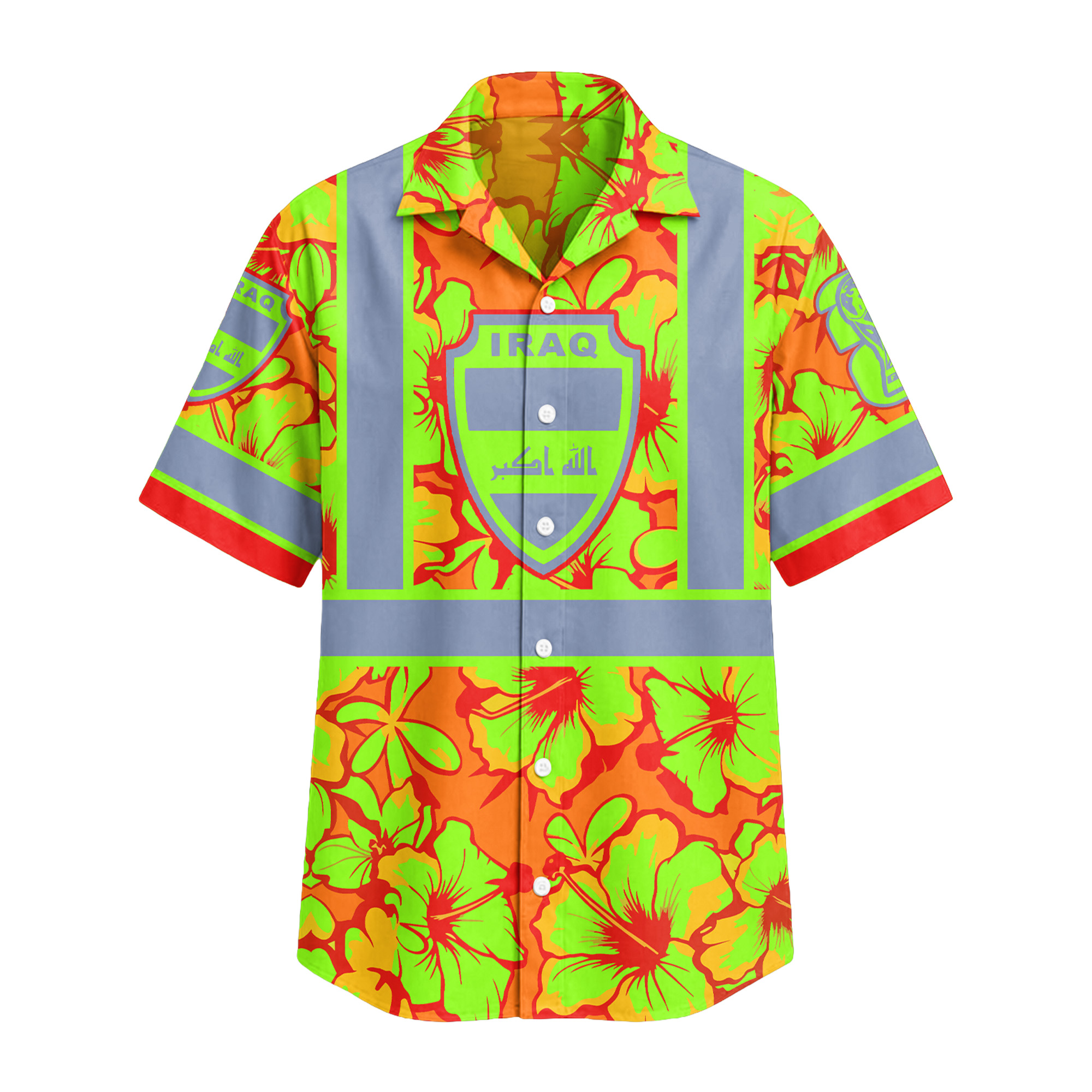 Iraq | Premium World Cup 2026 Hi-vis Hawaiian Shirt TTH200567