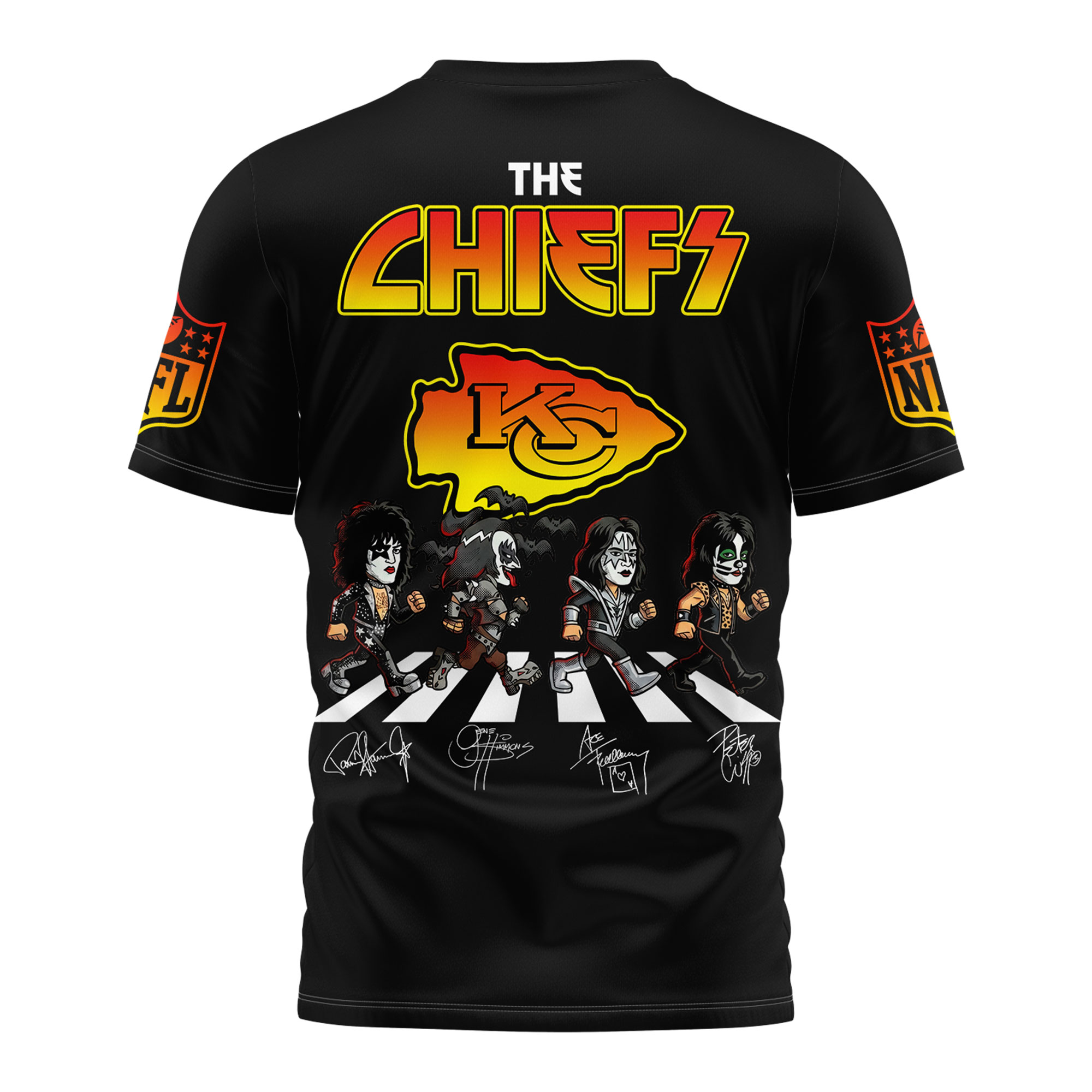 Kansas City Chiefs | Premium NFL Rock and Roll All Nite 3D Shirt TTH200574 - Image 4