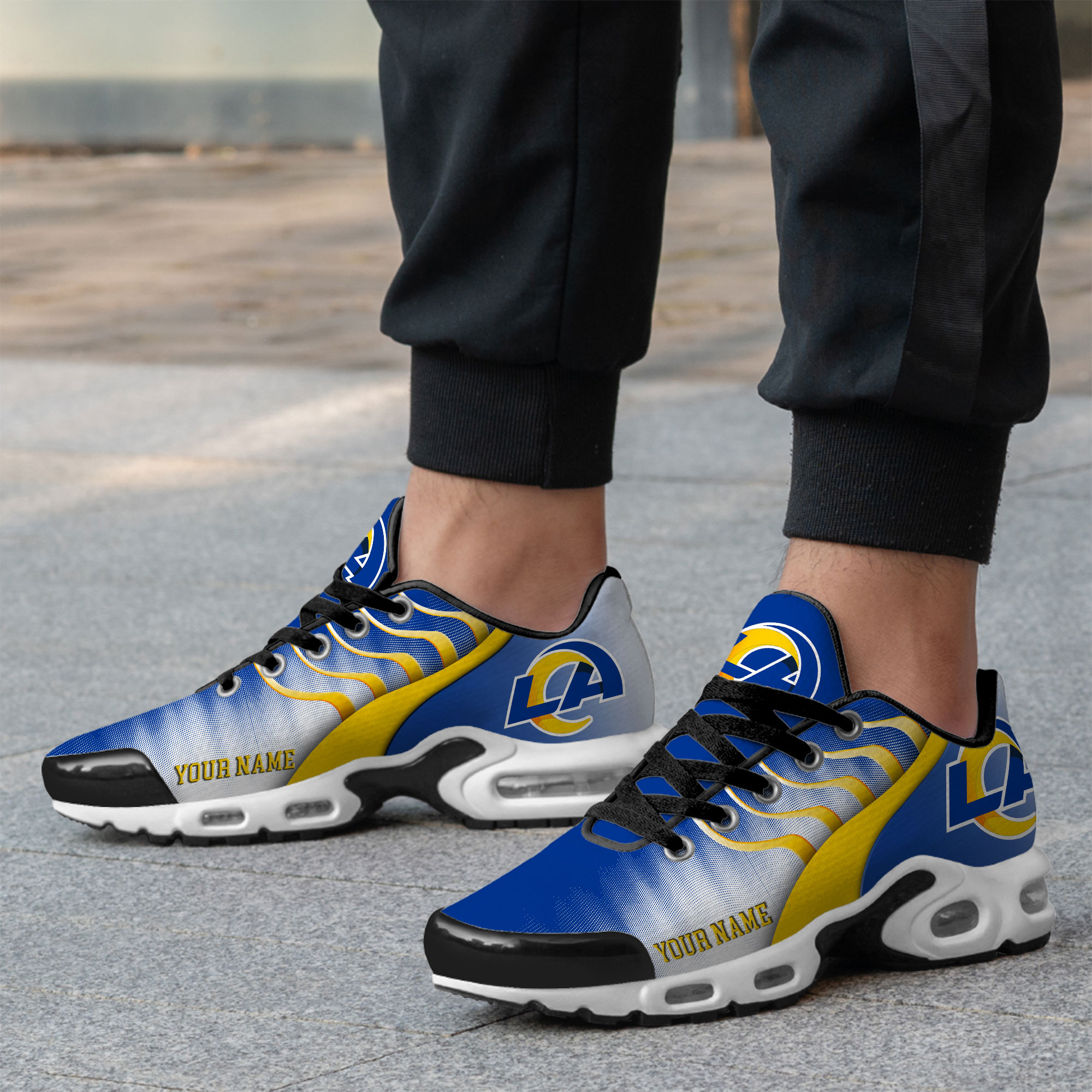 Los Angeles Rams – Premium NFL Endzone Runner Air Max Shoes – Limited Edition TTH190500 - Image 4