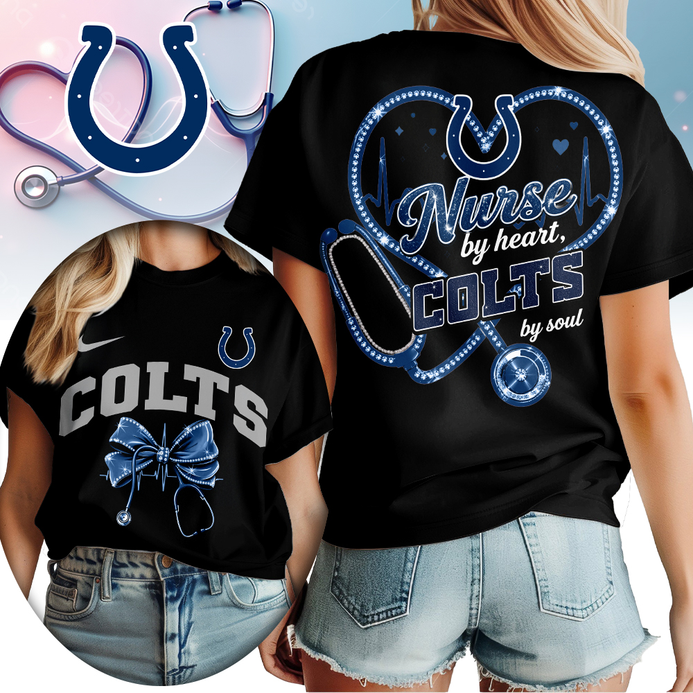 Indianapolis Colts | Premium NFL Nurse By Heart Women Shirt TTH200573