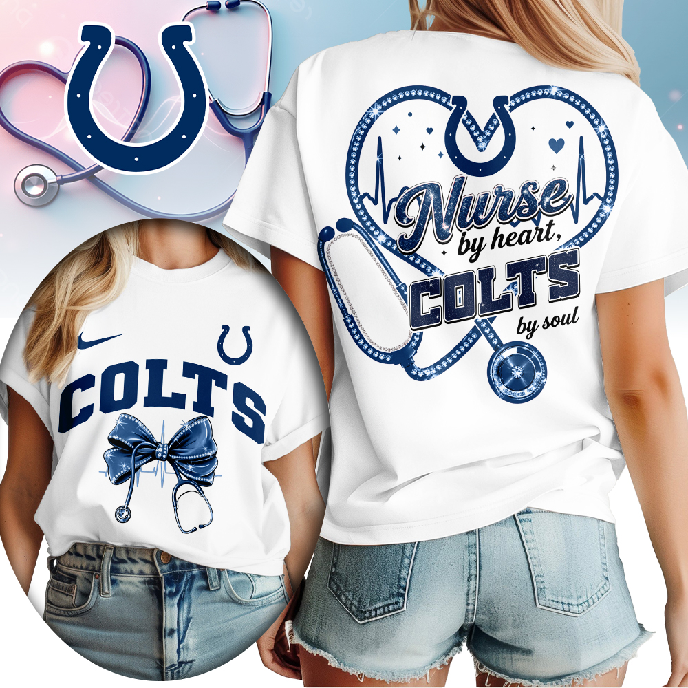 Indianapolis Colts | Premium NFL Nurse By Heart Women Shirt TTH200573 - Image 2