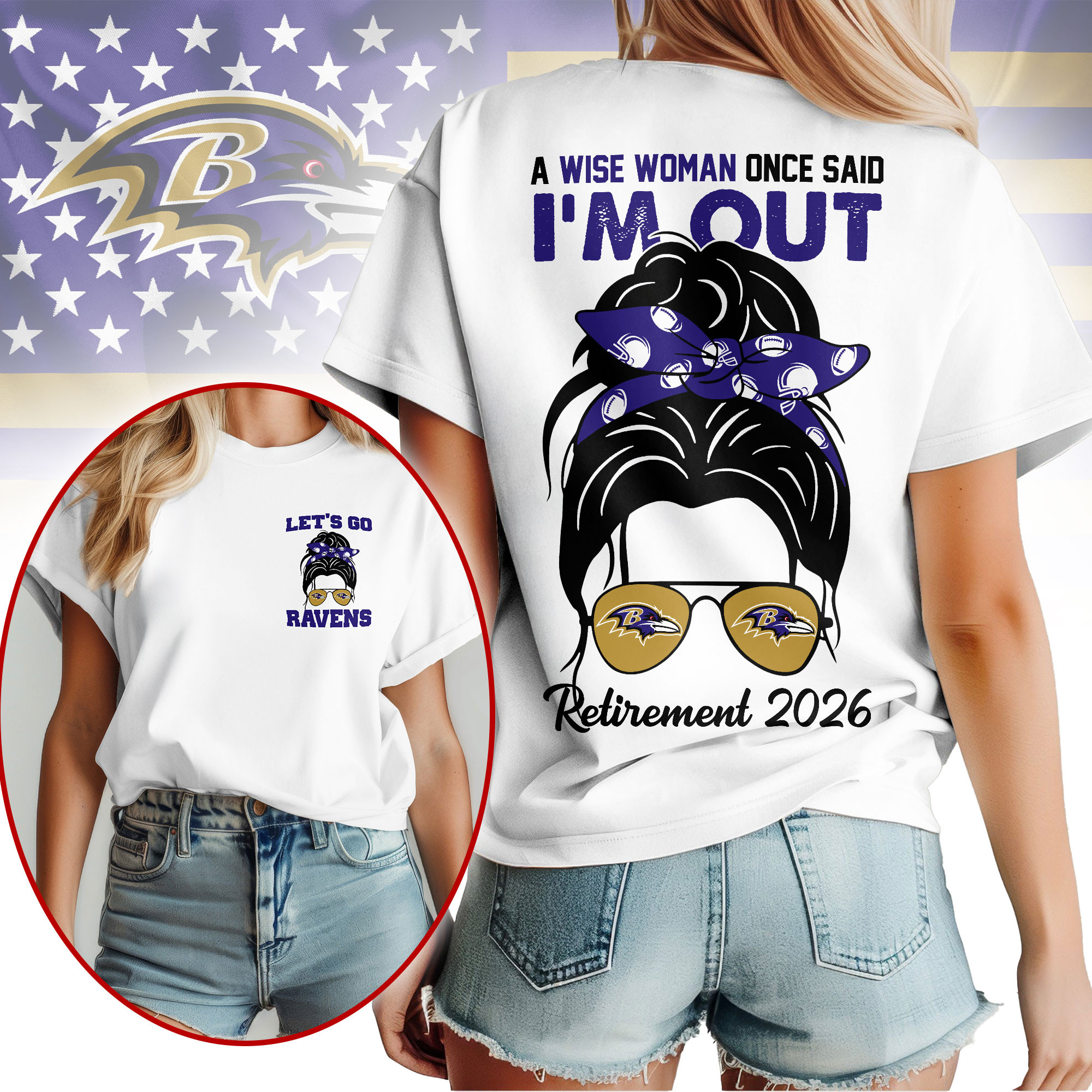 Baltimore Ravens | Premium NFL Retirement 2026 Spirit 3D T-Shirt TTH200545 - Image 2