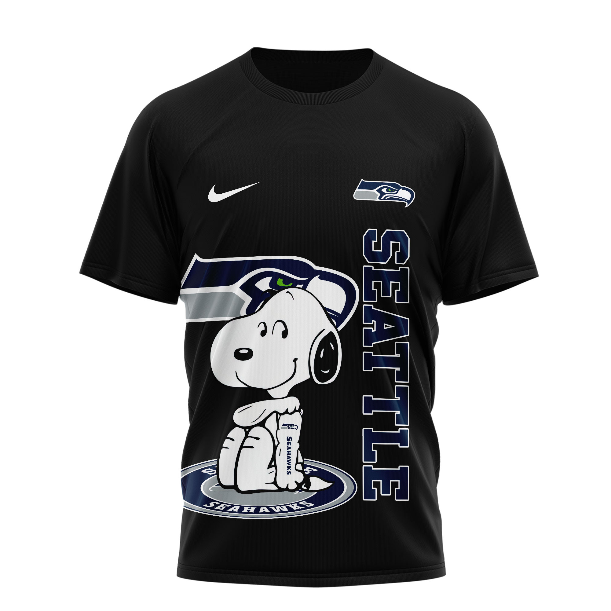 Seattle Seahawks | Premium NFL Snoopy Graphic 3D T-Shirt TTH200590