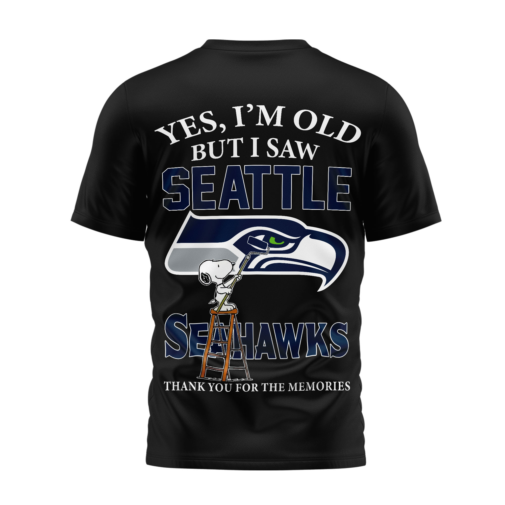 Seattle Seahawks | Premium NFL Snoopy Graphic 3D T-Shirt TTH200590 - Image 3