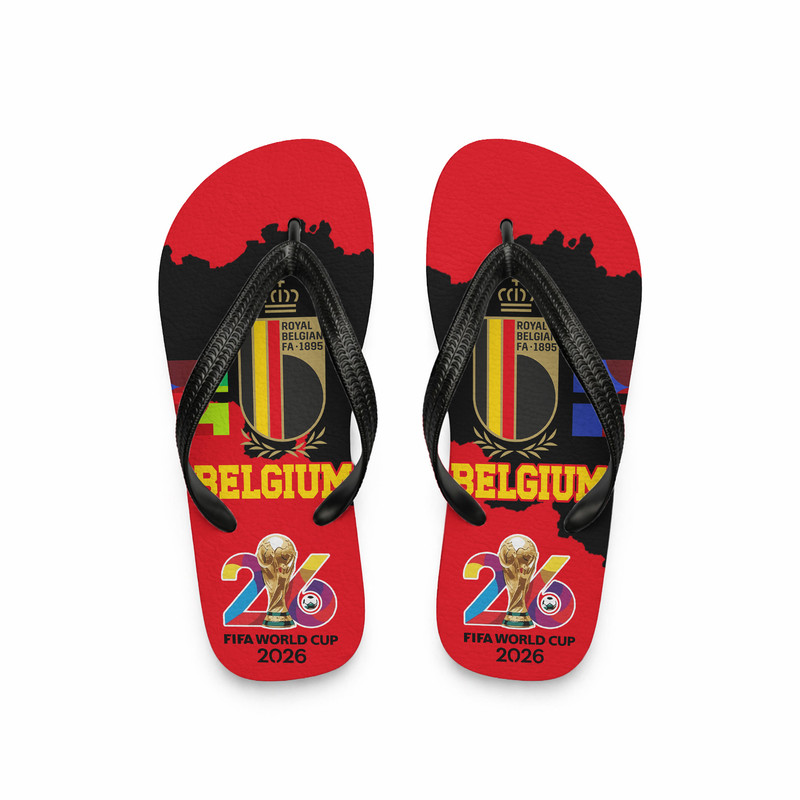 Belgium | Premium World Cup 2026 National Teams Flip Flop TTH200591 - Image 3