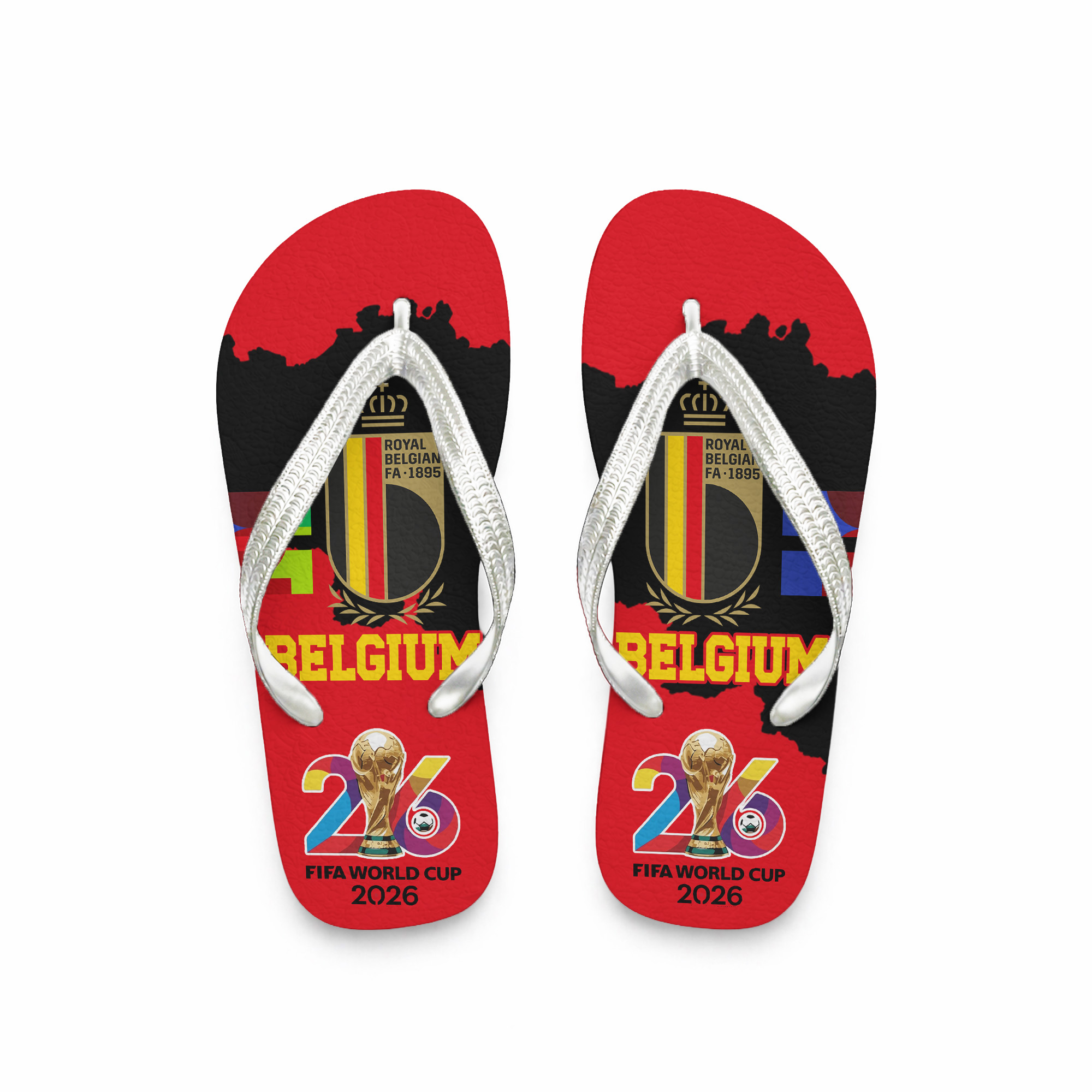 Belgium | Premium World Cup 2026 National Teams Flip Flop TTH200591 - Image 4