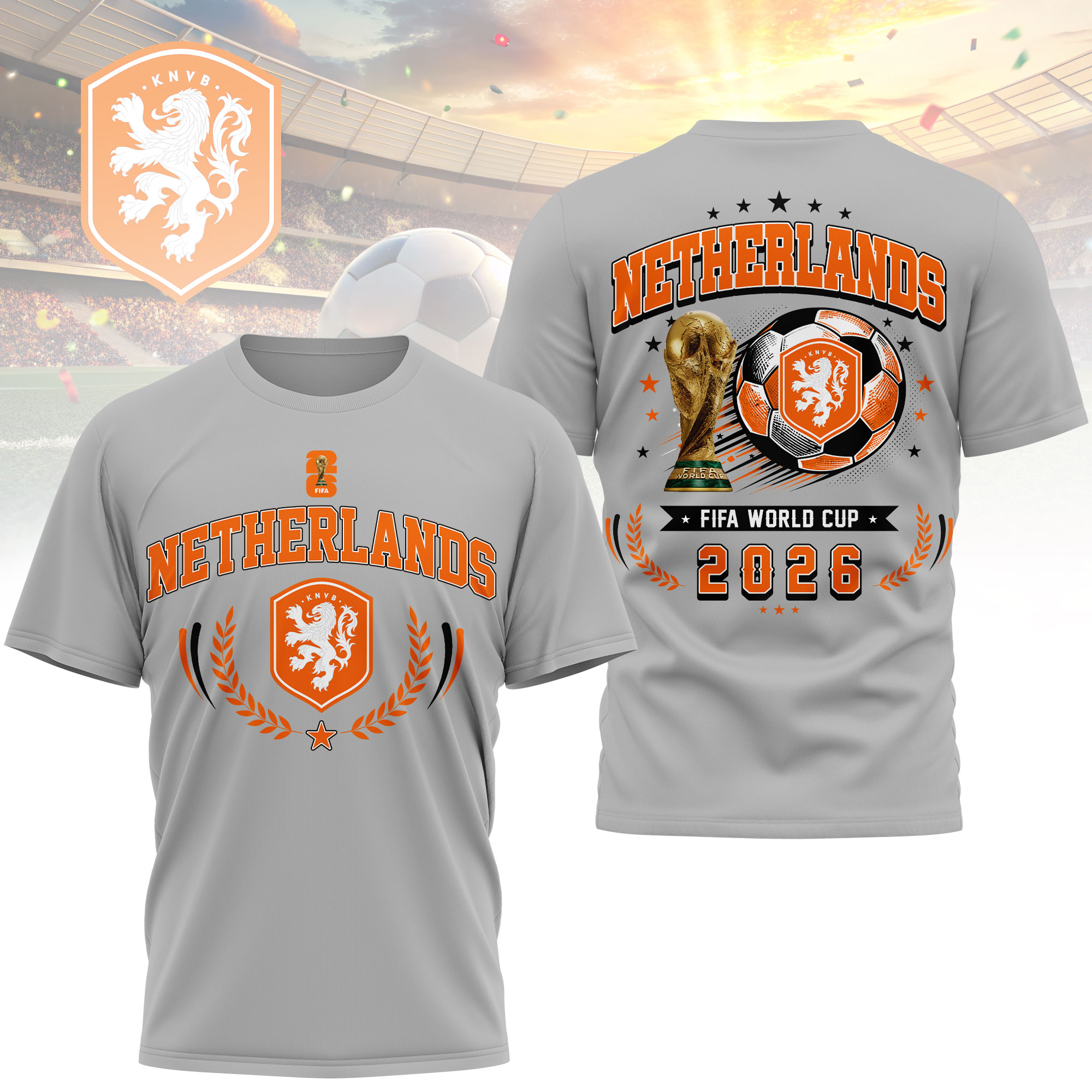 Netherlands | Premium World Cup 2026 Classic 3D Shirt TTH200568 - Image 3