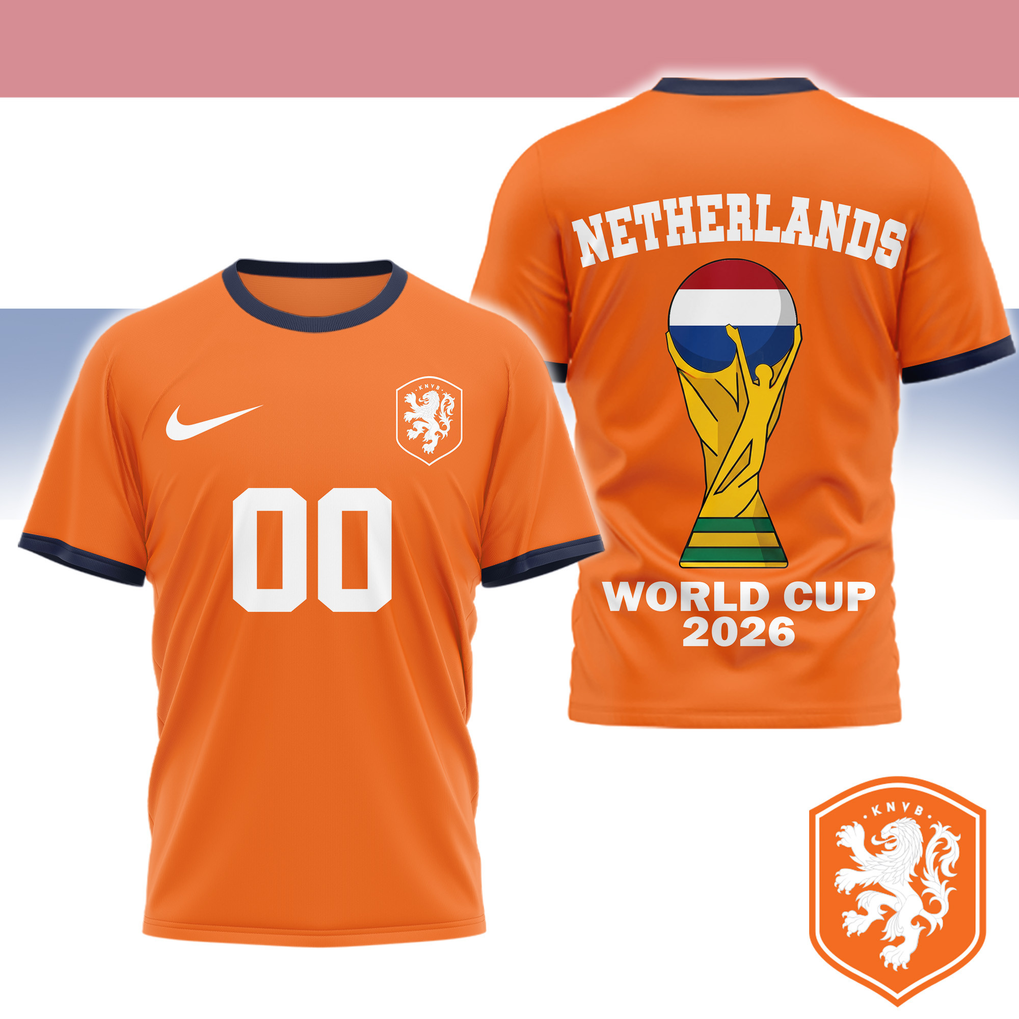 Netherlands | Premium Road to World Cup 2026 3D Shirt TTH200553 - Image 2