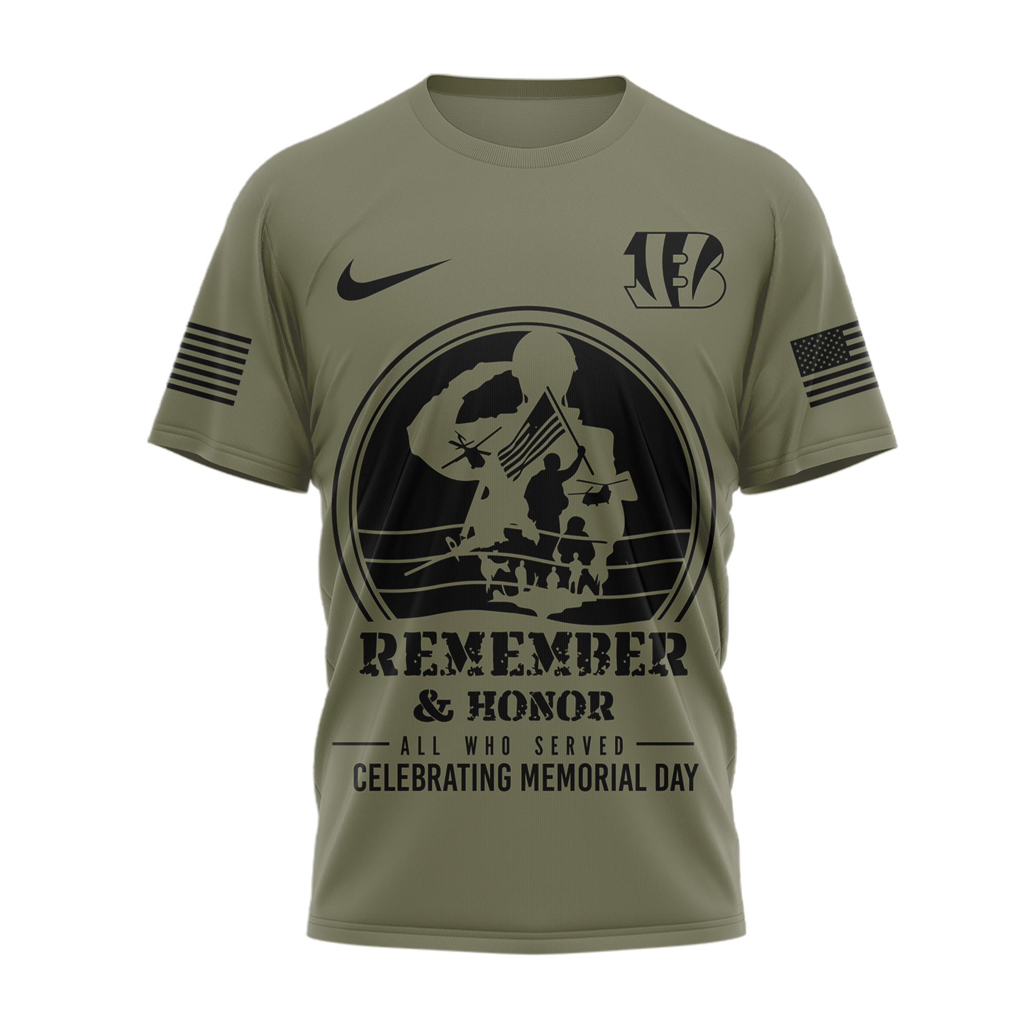 Cincinnati Bengals | Premium NFL Celebrating Memorial Day 3D Shirt TTH200580