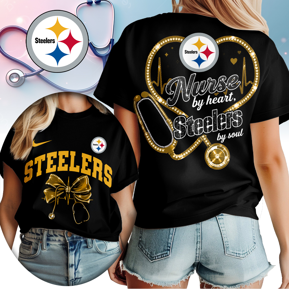 Pittsburgh Steelers | Premium NFL Nurse By Heart Women Shirt TTH200573