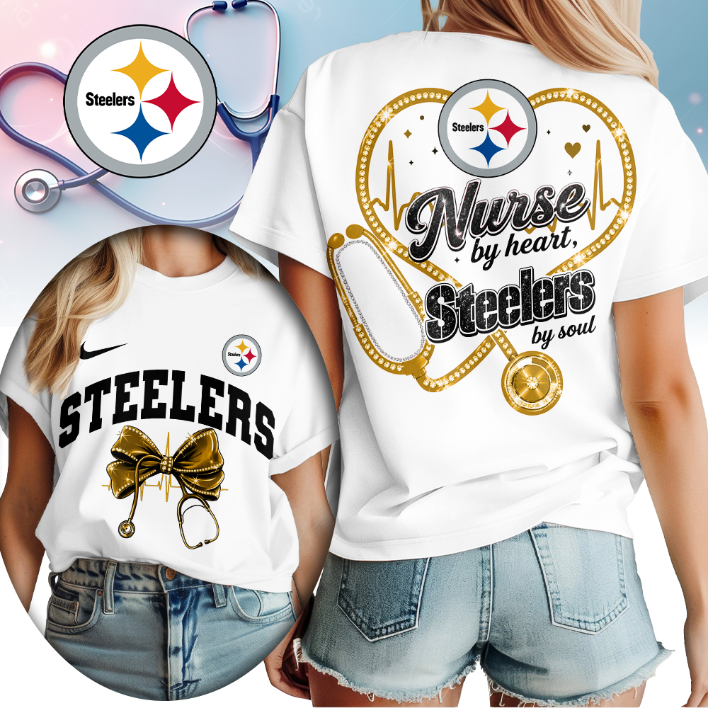 Pittsburgh Steelers | Premium NFL Nurse By Heart Women Shirt TTH200573 - Image 2