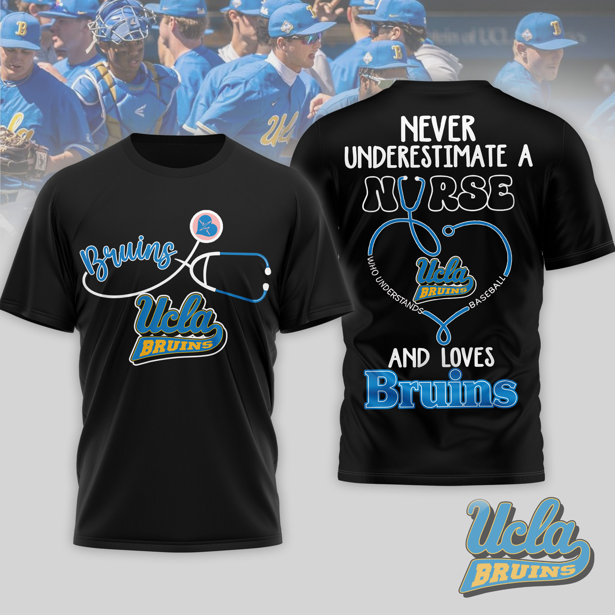 UCLA Bruins | Premium NCAA Game Day Nurse 3D T-Shirt TTH200556