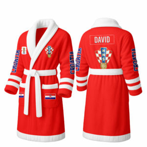 Croatia | Premium World Cup 2026 Fleece Bathrobe TTH200558