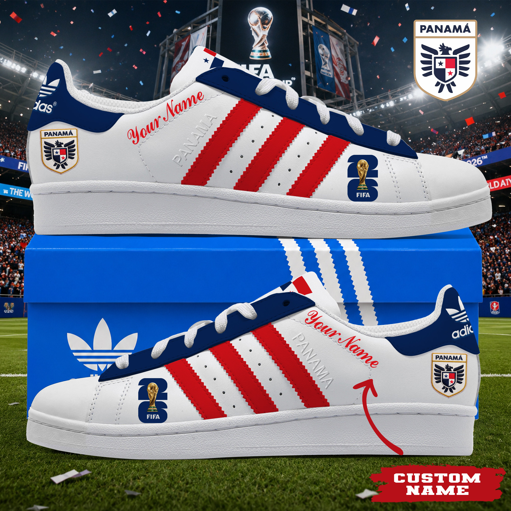 Panama x Premium World Cup 2026 Stan Smith Shoes – Limited Edition TTH190522