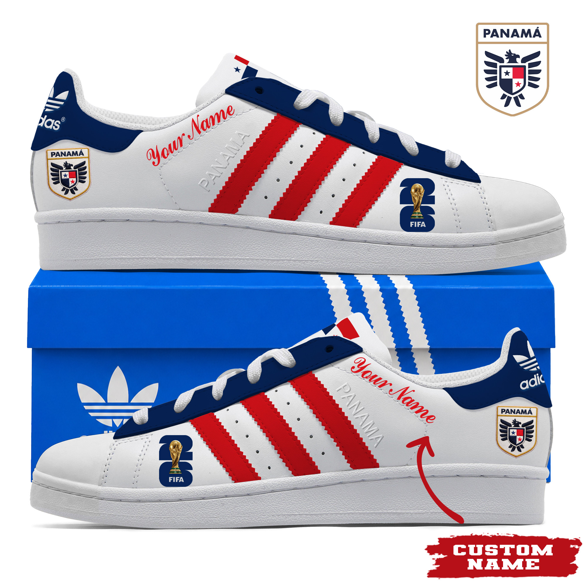 Panama x Premium World Cup 2026 Stan Smith Shoes – Limited Edition TTH190522 - Image 2