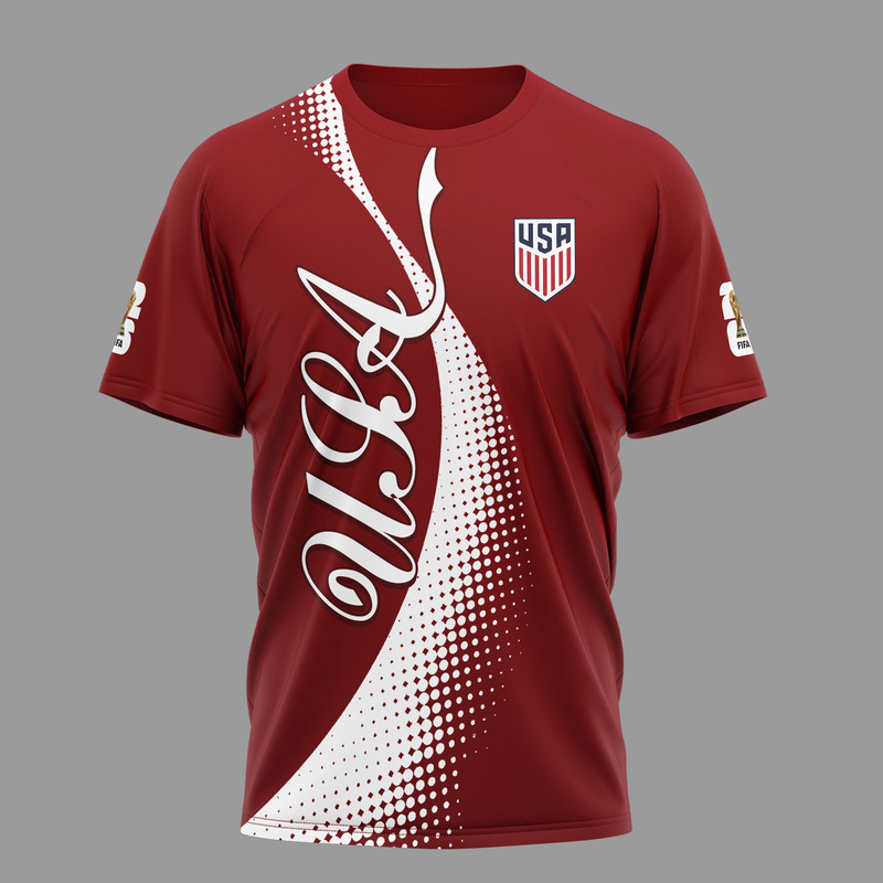 USA | Premium World Cup 2026 Coca Cola Classic 3D Shirt TTH210506