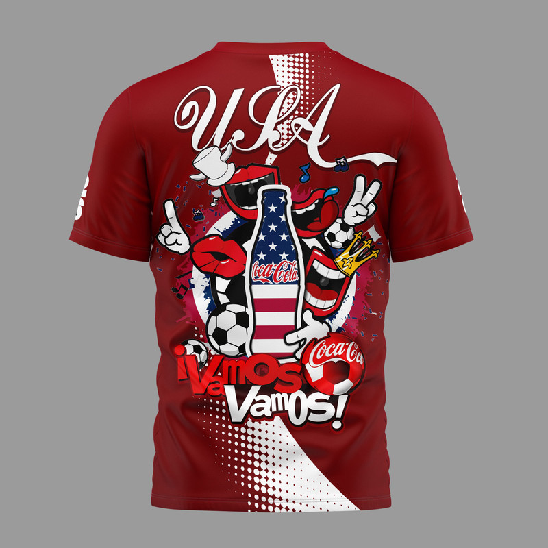 USA | Premium World Cup 2026 Coca Cola Classic 3D Shirt TTH210506 - Image 3