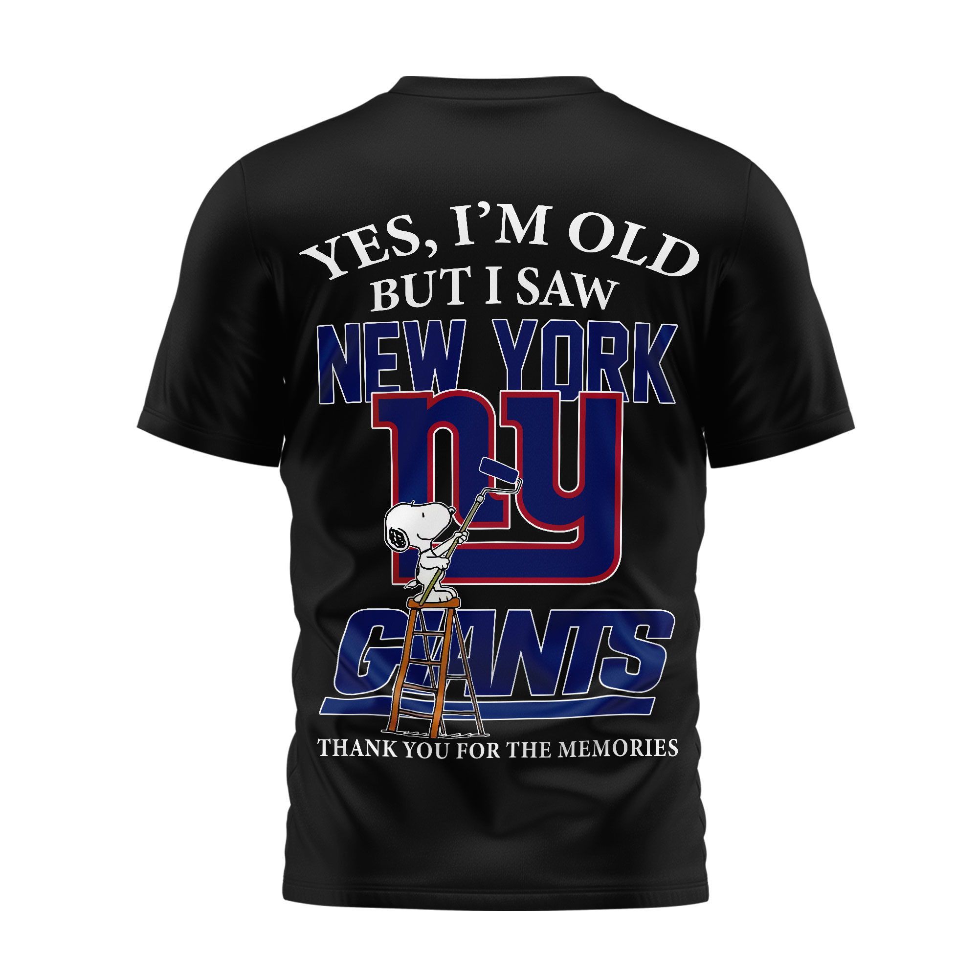 New York Giants | Premium NFL Snoopy Graphic 3D T-Shirt TTH200590 - Image 3
